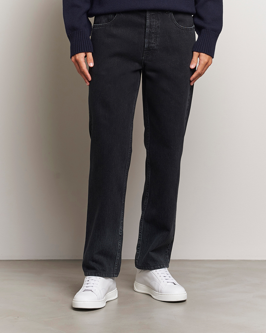 Herren | Slim fit | Lanvin | Leather Pocket Denim Pants Black