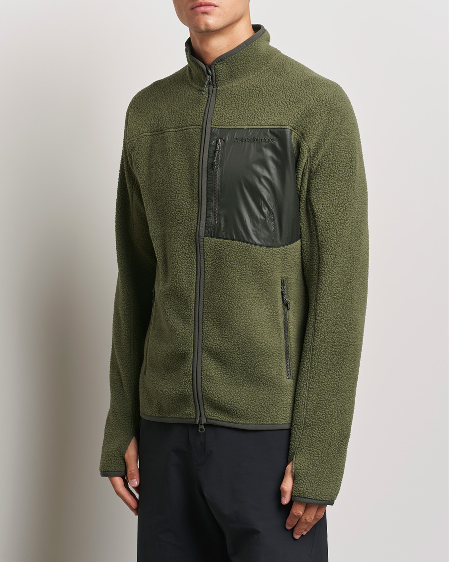 Herren |  | Peak Performance | Pile Full Zip Pine Needle