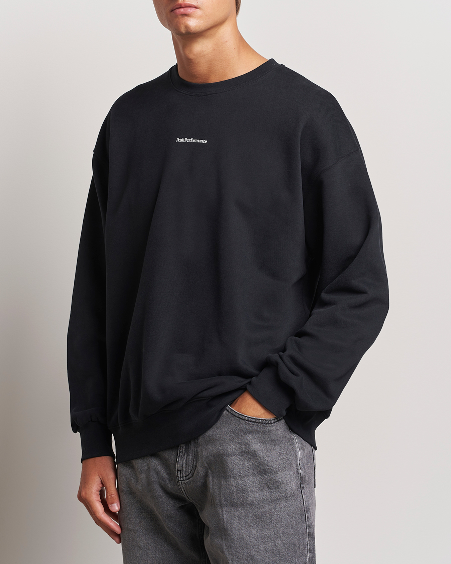 Herren |  | Peak Performance | Original Terry Crew Sweatshirt Black