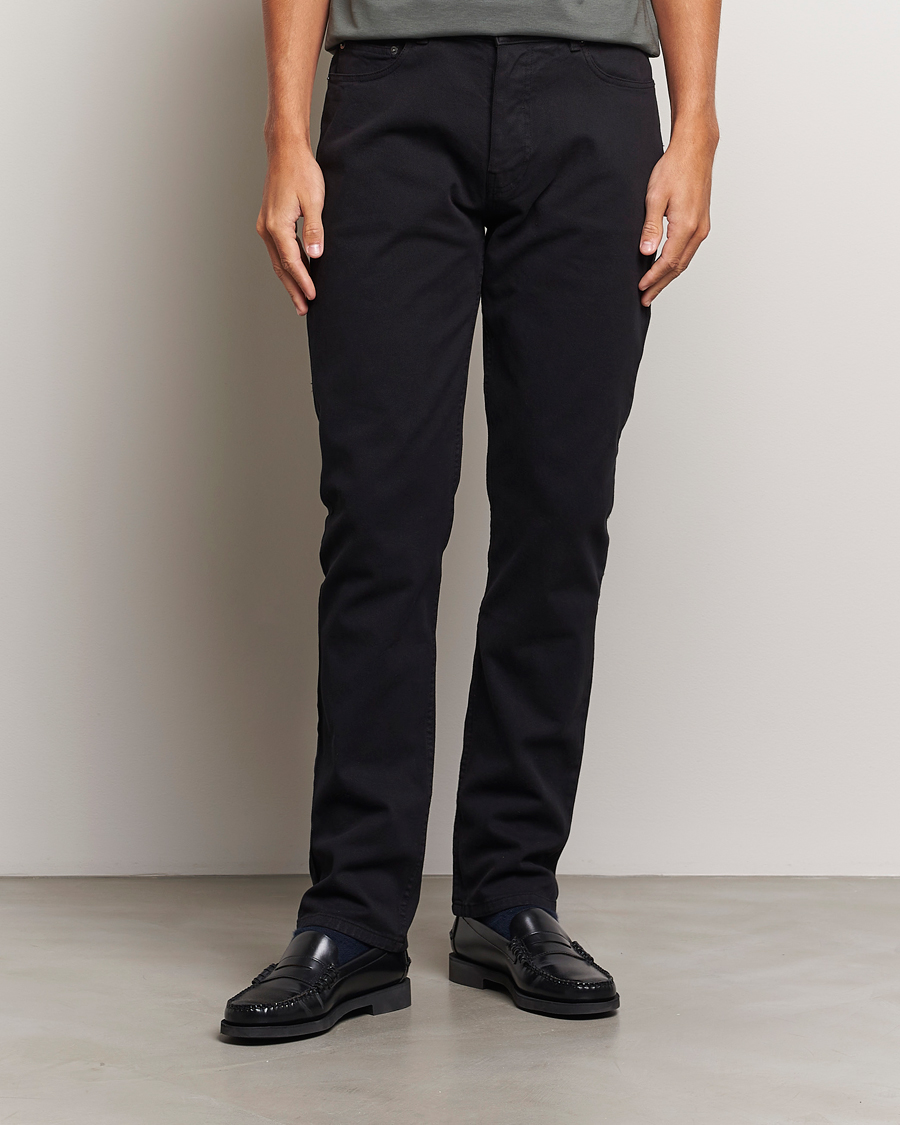 Herren |  | Sunspel | Five Pocket Cotton Twill Trousers Black