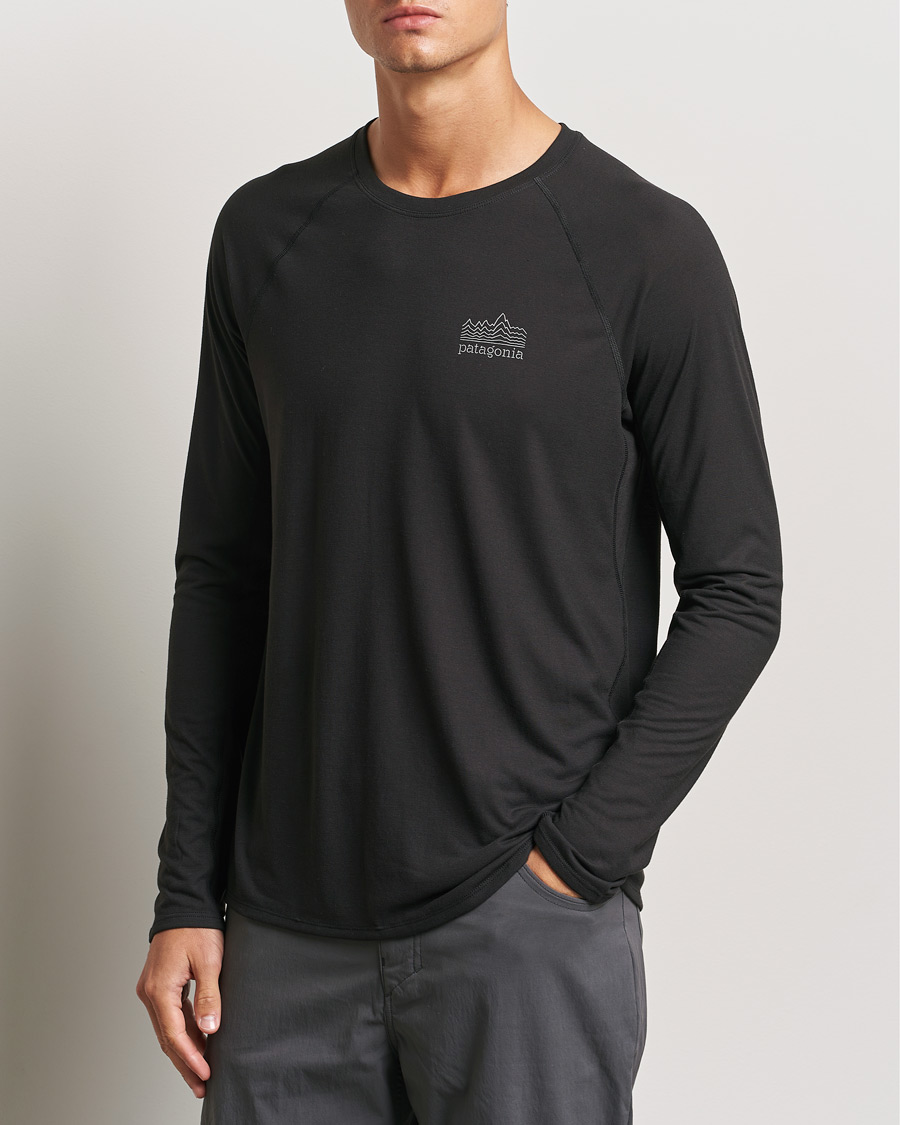 Herren |  | Patagonia | Long Sleeve Cap Cool Trail Graphic Shirt Black