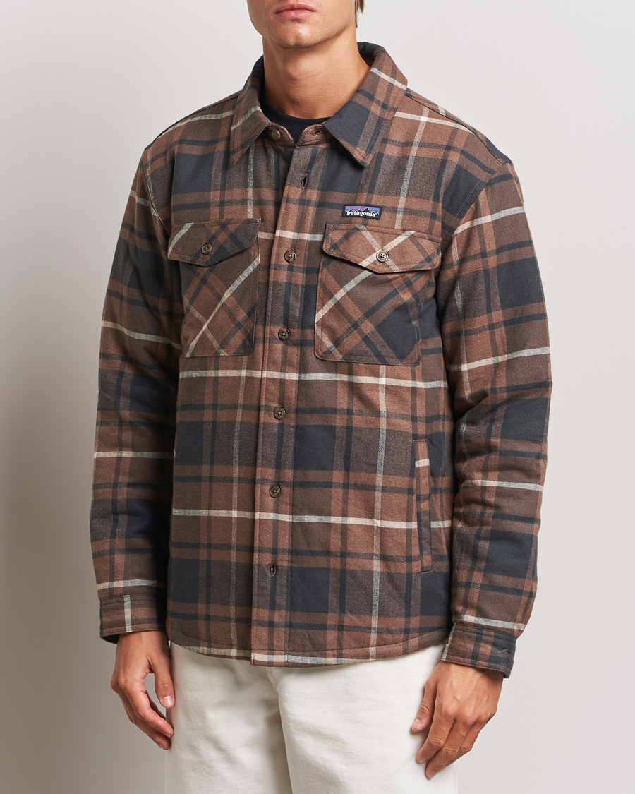 Herren | Kleidung | Patagonia | Lightweigt Insulated Fjord Flannel Shirt Brown