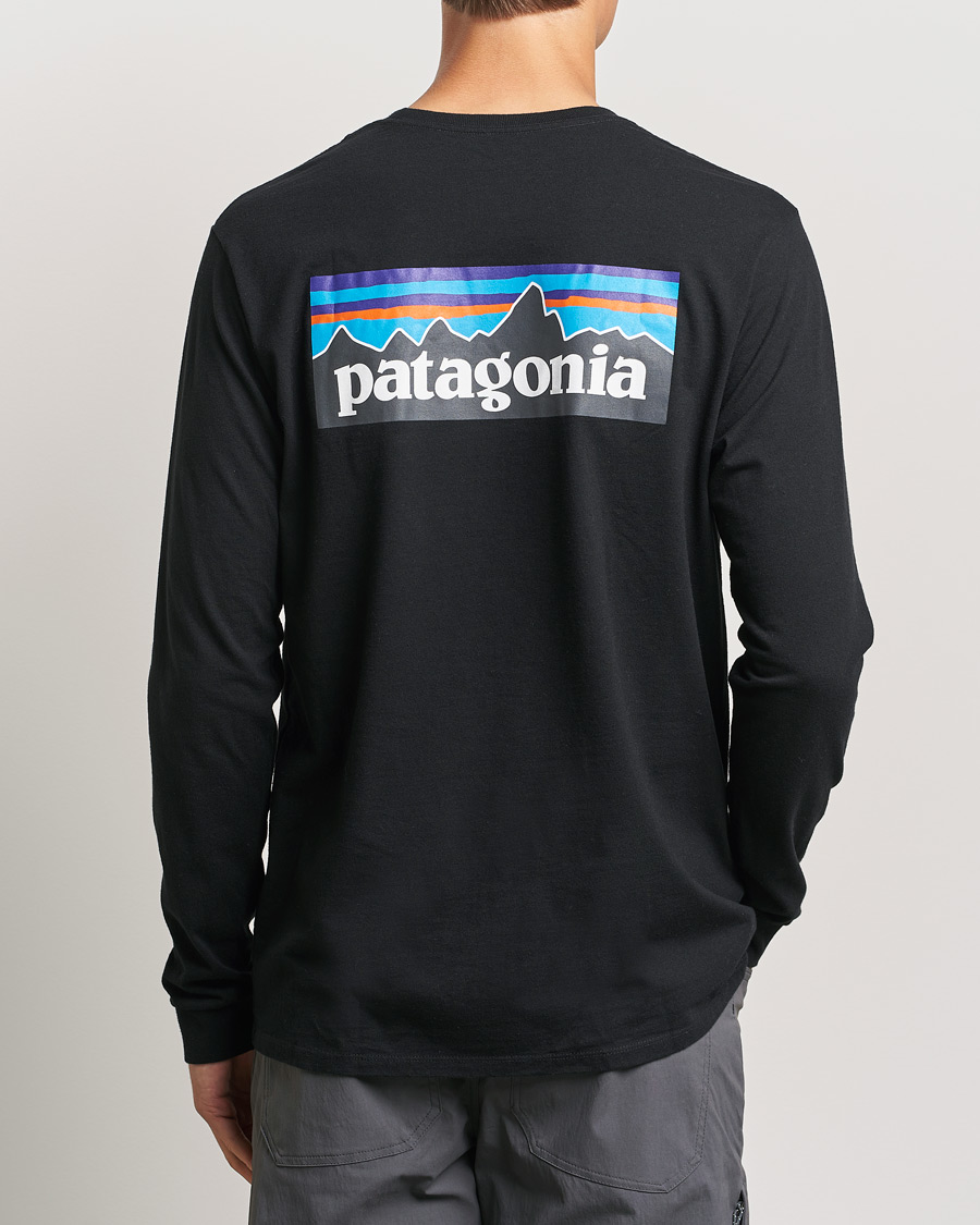 Herren | Langarm T-Shirt | Patagonia | P-6 Logo Responsibiliti T-Shirt Black