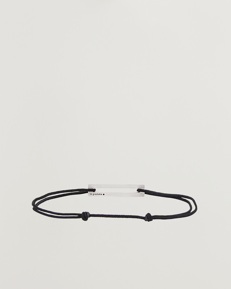 Herren |  | LE GRAMME | Lacquered Cord Bracelet Black