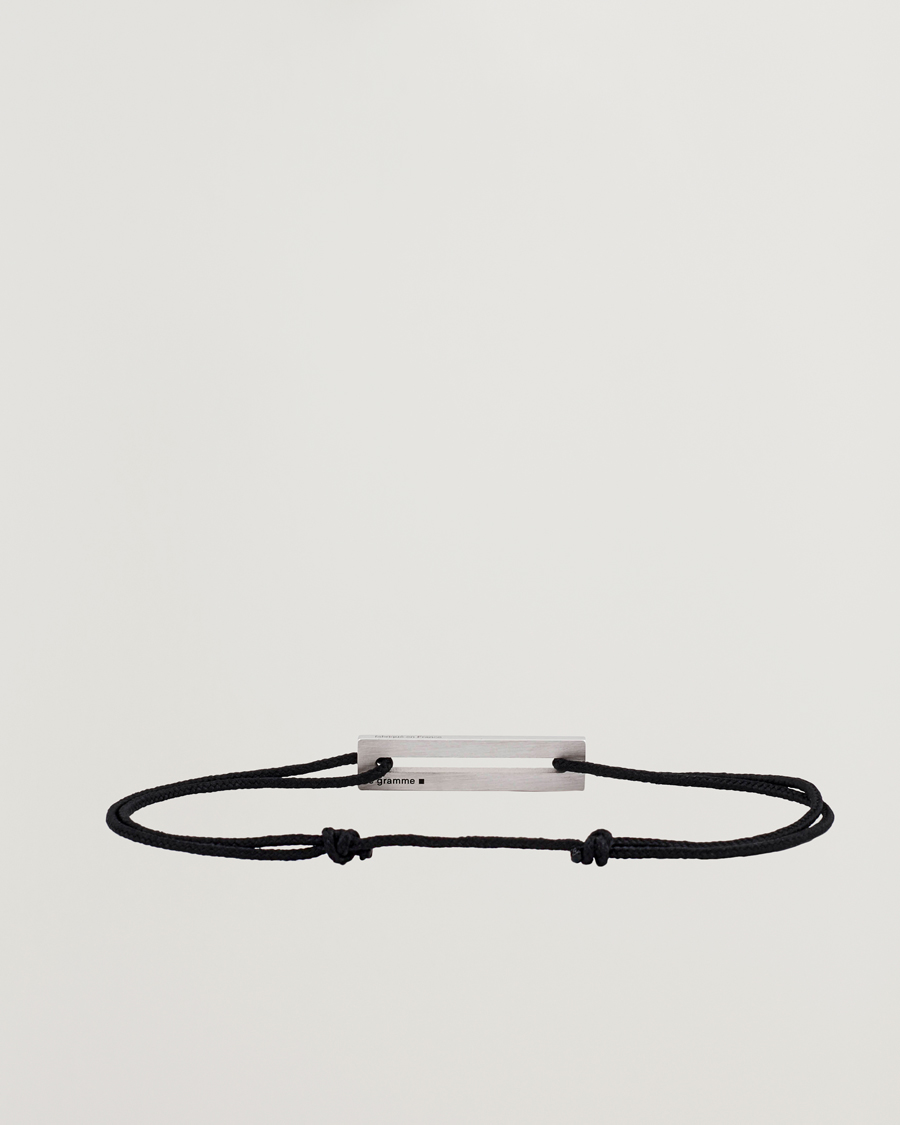 Herren |  | LE GRAMME | Lacquered Cord Bracelet Green