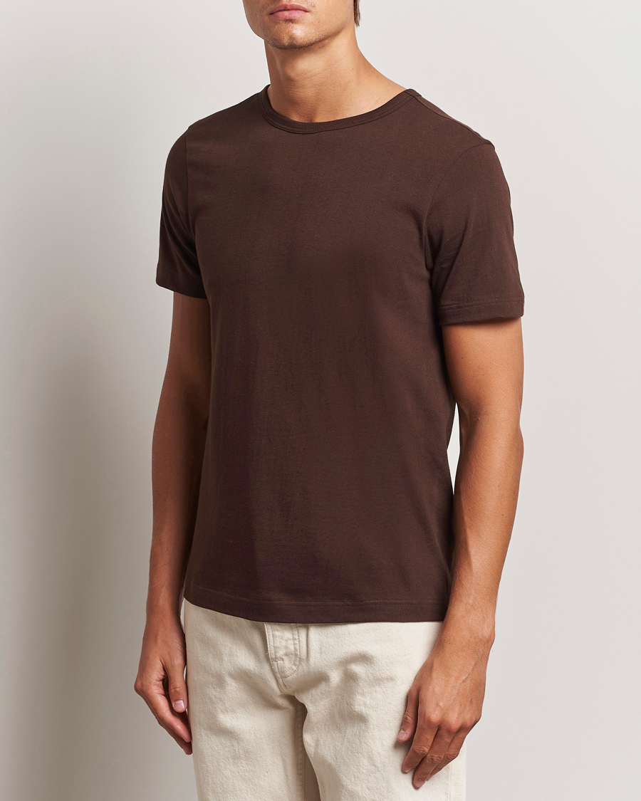 Herren | Contemporary Creators | Merz b. Schwanen | 1950s Classic Loopwheeled T-Shirt Coffee