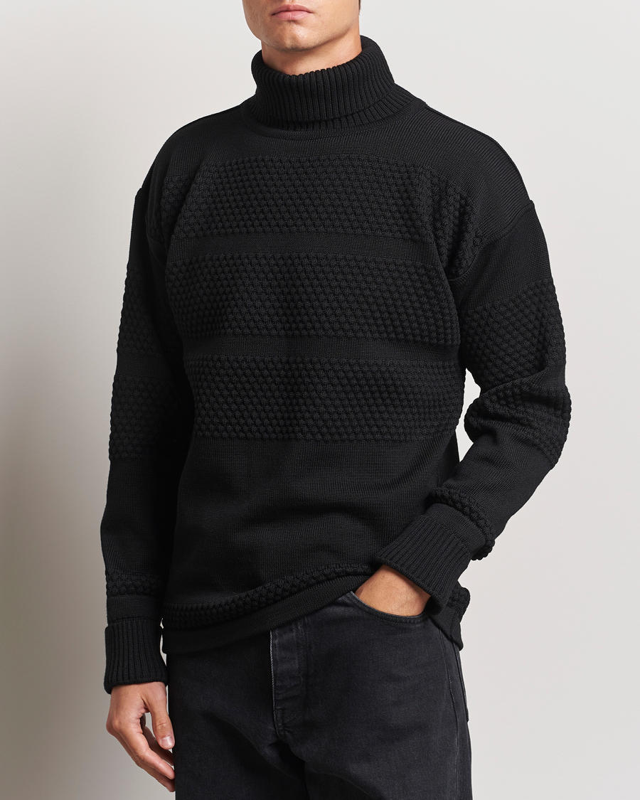 Herren |  | S.N.S. Herning | Fisherman Wool Rollneck Sweater Black