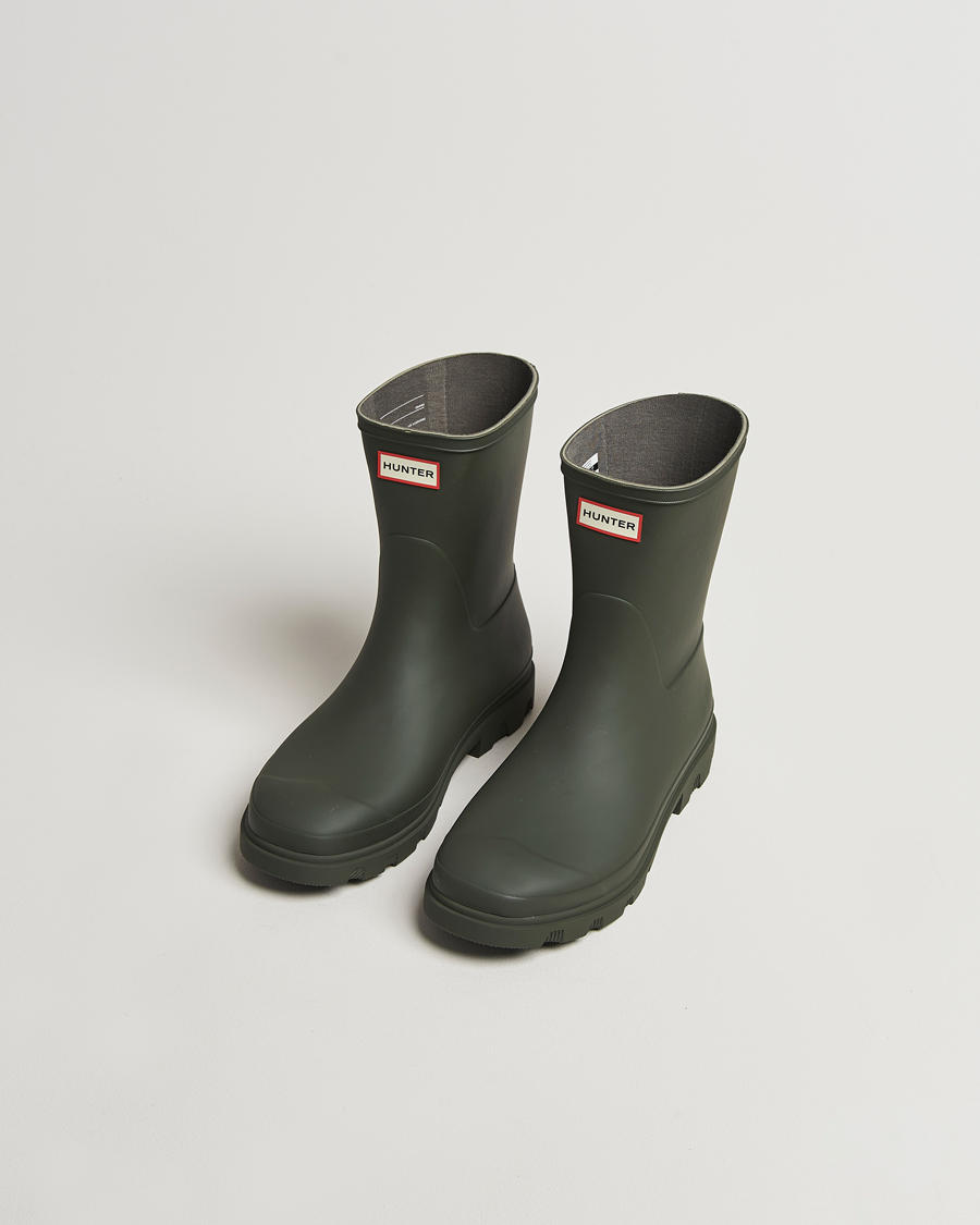 Herren | Galoschen & Gummistiefel | Hunter Boots | Downpour Short Boot Dark Olive