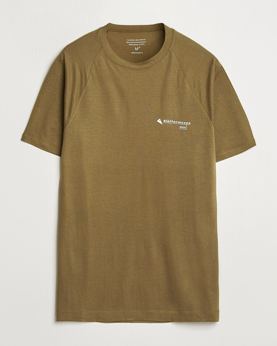 Herren | T-Shirts | Klättermusen | Groa Short Sleeve T-Shirt Olive