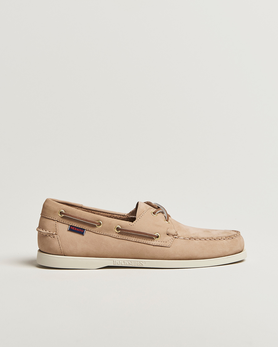 Herren | Segelschuhe | Sebago | Docksides Portland Nubuck Boat Shoe Beige Camel