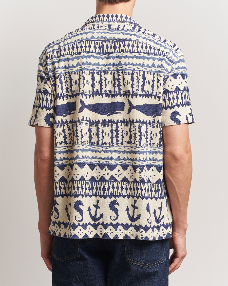 Herren | Hemden | RRL | Ryan Short Sleeve Shirt Cream/Navy