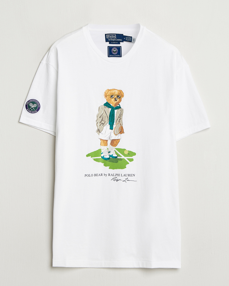 Herren | T-Shirts | Polo Ralph Lauren | Wimbledon Bear T-Shirt Ceramic White