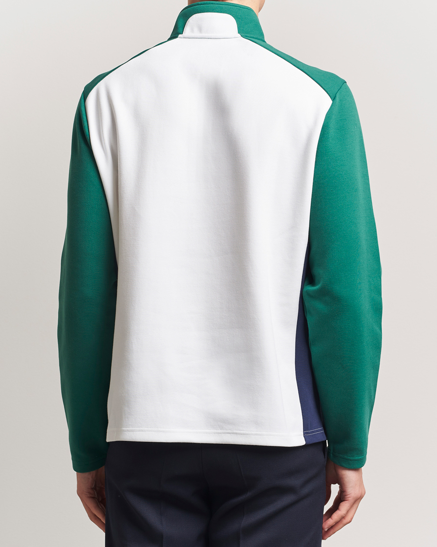 Herren | Pullover | RLX Ralph Lauren | Double Knit Tech Half Zip Kelly Green/Ceramic White