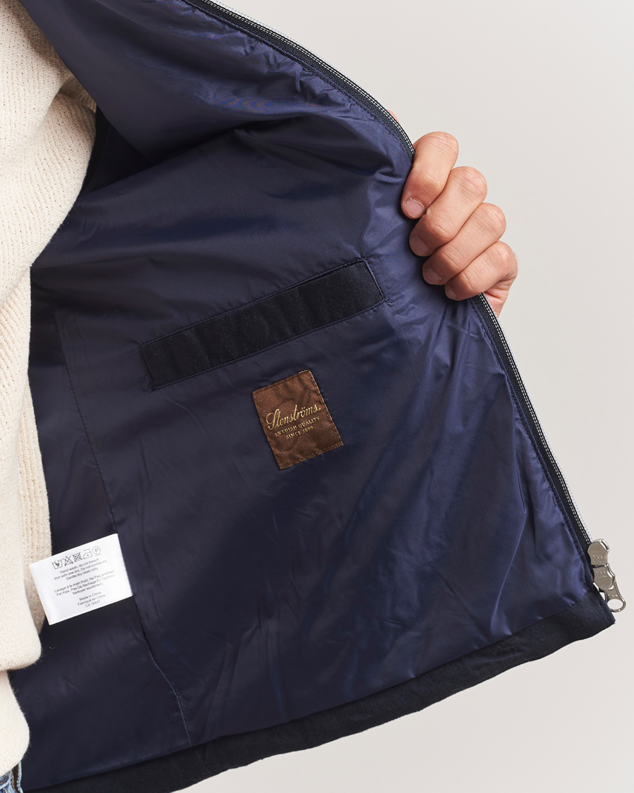 Herren | Jacken | Stenströms | Linen/Alcantar Vest Navy