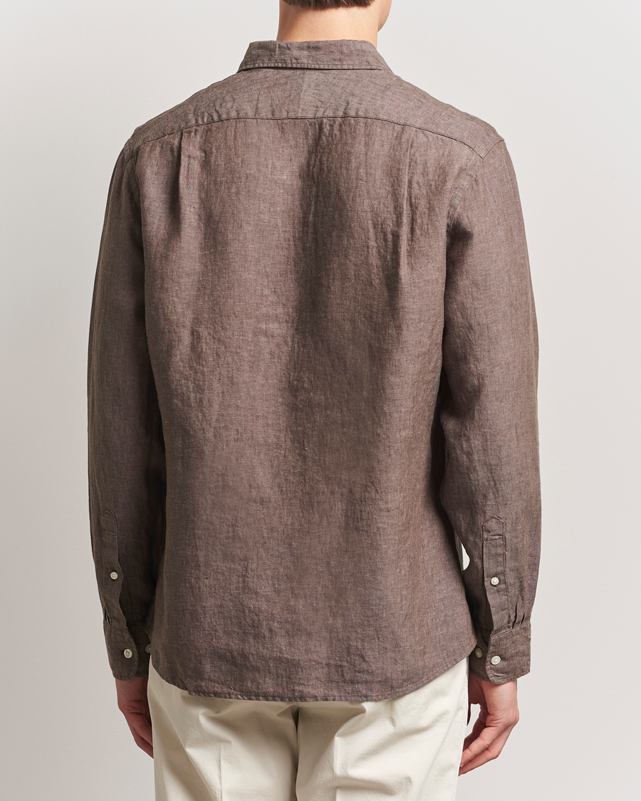 Herren | Hemden | Charles Tyrwhitt | Pure Linen Slim Fit Shirt Mocha