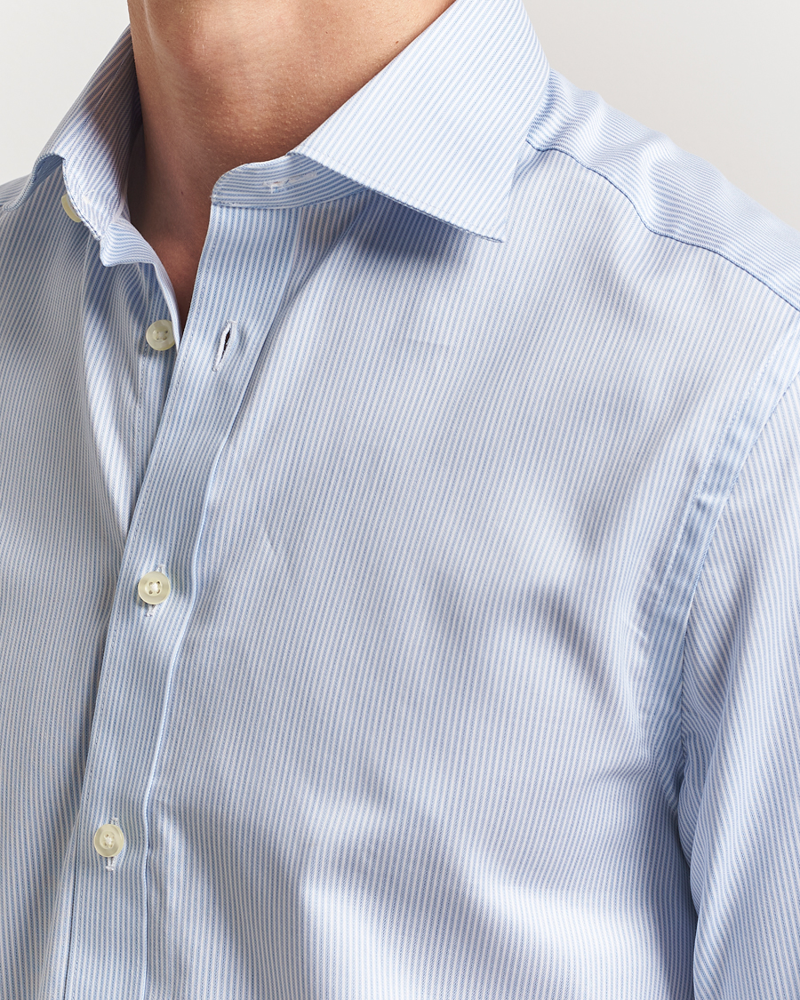 Herren | Hemden | Charles Tyrwhitt | Egyptian Cotton Fine Stripe Shirt Cornflower