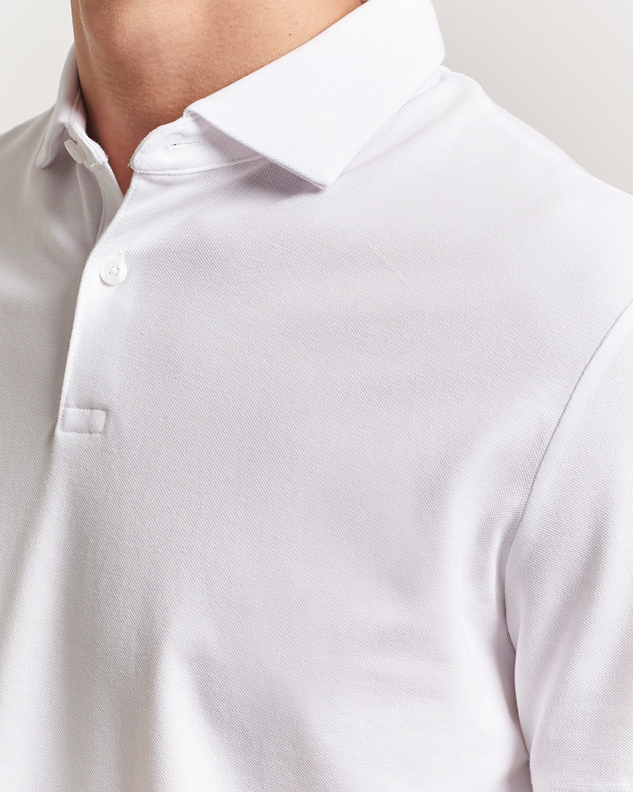 Herren | Poloshirts | Charles Tyrwhitt | Short Sleeve Cotton Pique Polo White