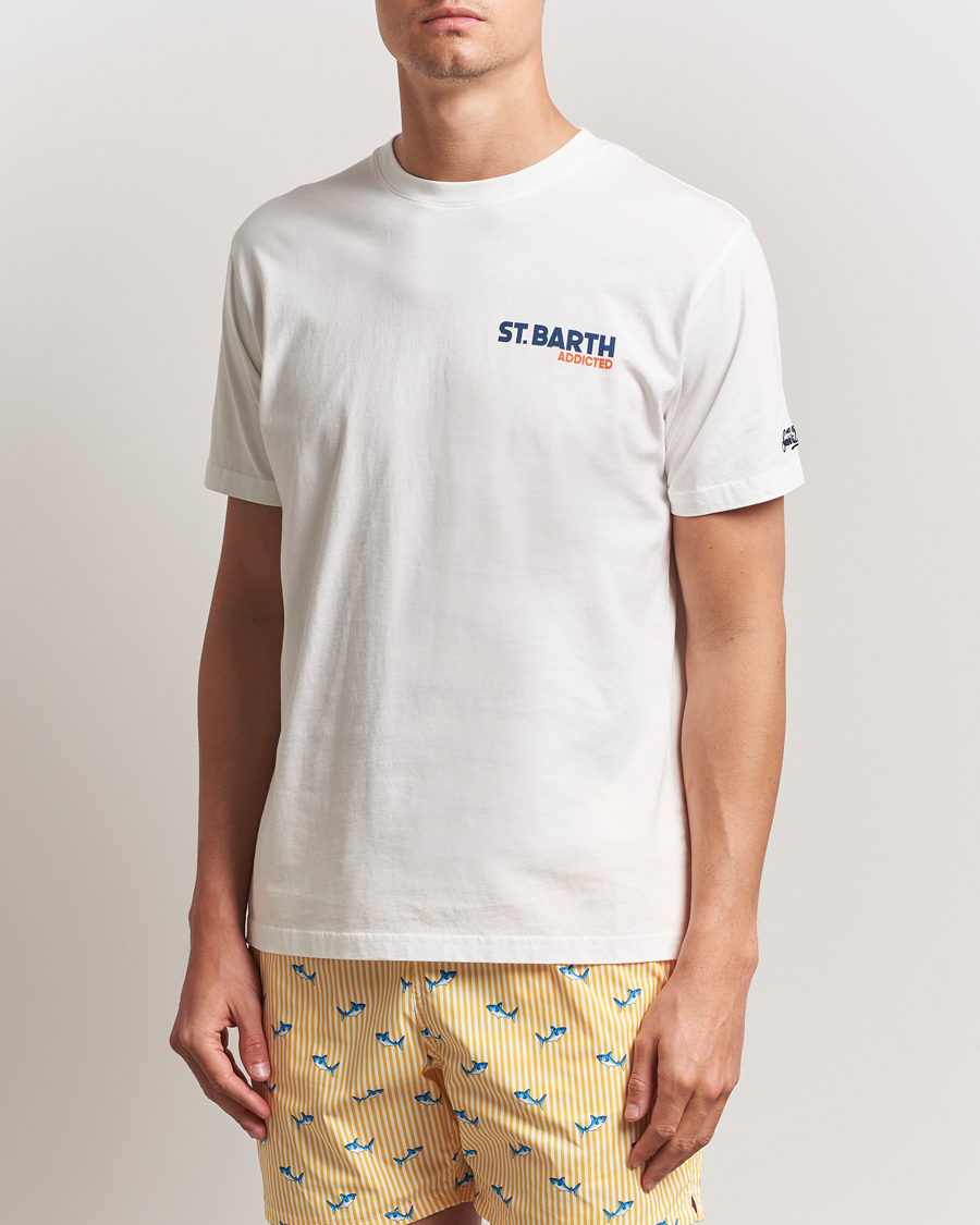 Herren | T-Shirts | MC2 Saint Barth | Printed Cotton T-Shirt St Barth Addicted