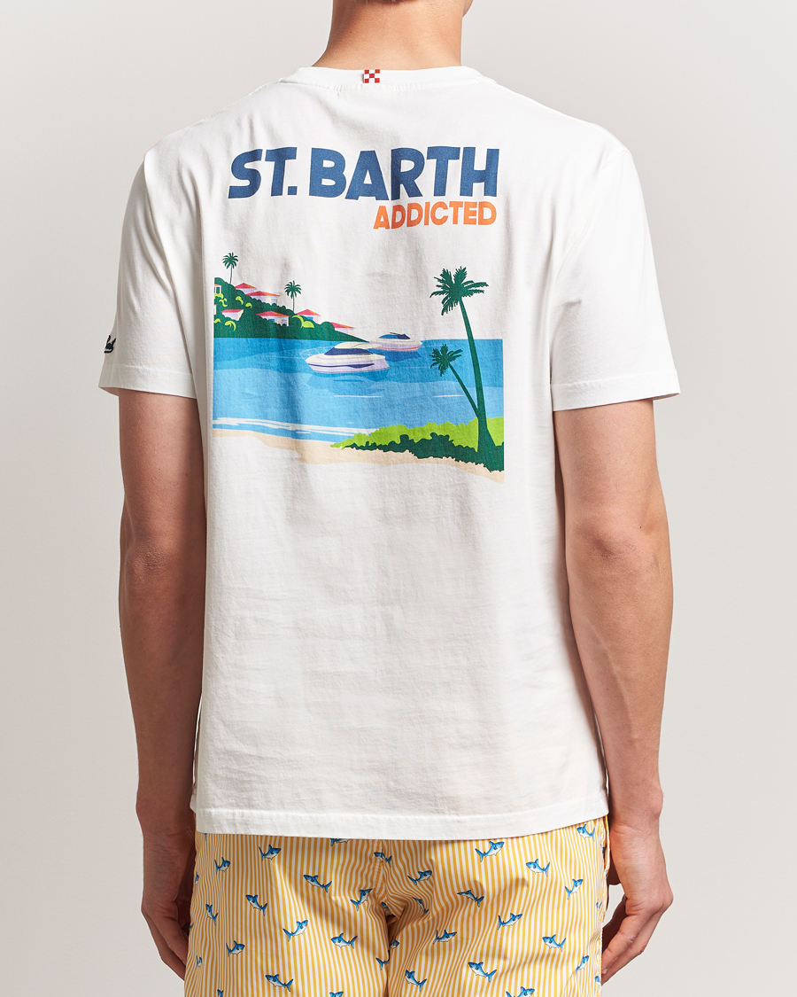 Herren | T-Shirts | MC2 Saint Barth | Printed Cotton T-Shirt St Barth Addicted