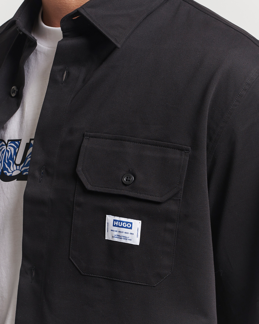 Herren | Hemden | HUGO | Ekyno Short Sleeve Shirt Black