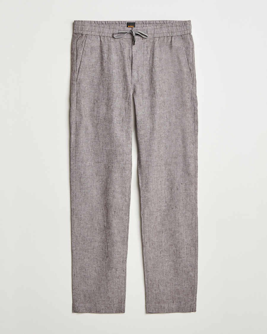 Herren | Hosen | BOSS ORANGE | Sanderson Linen Pants Open Brown