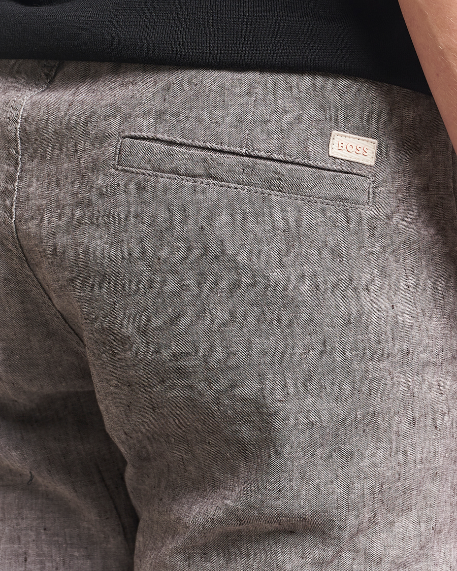 Herren | Hosen | BOSS ORANGE | Sanderson Linen Pants Open Brown