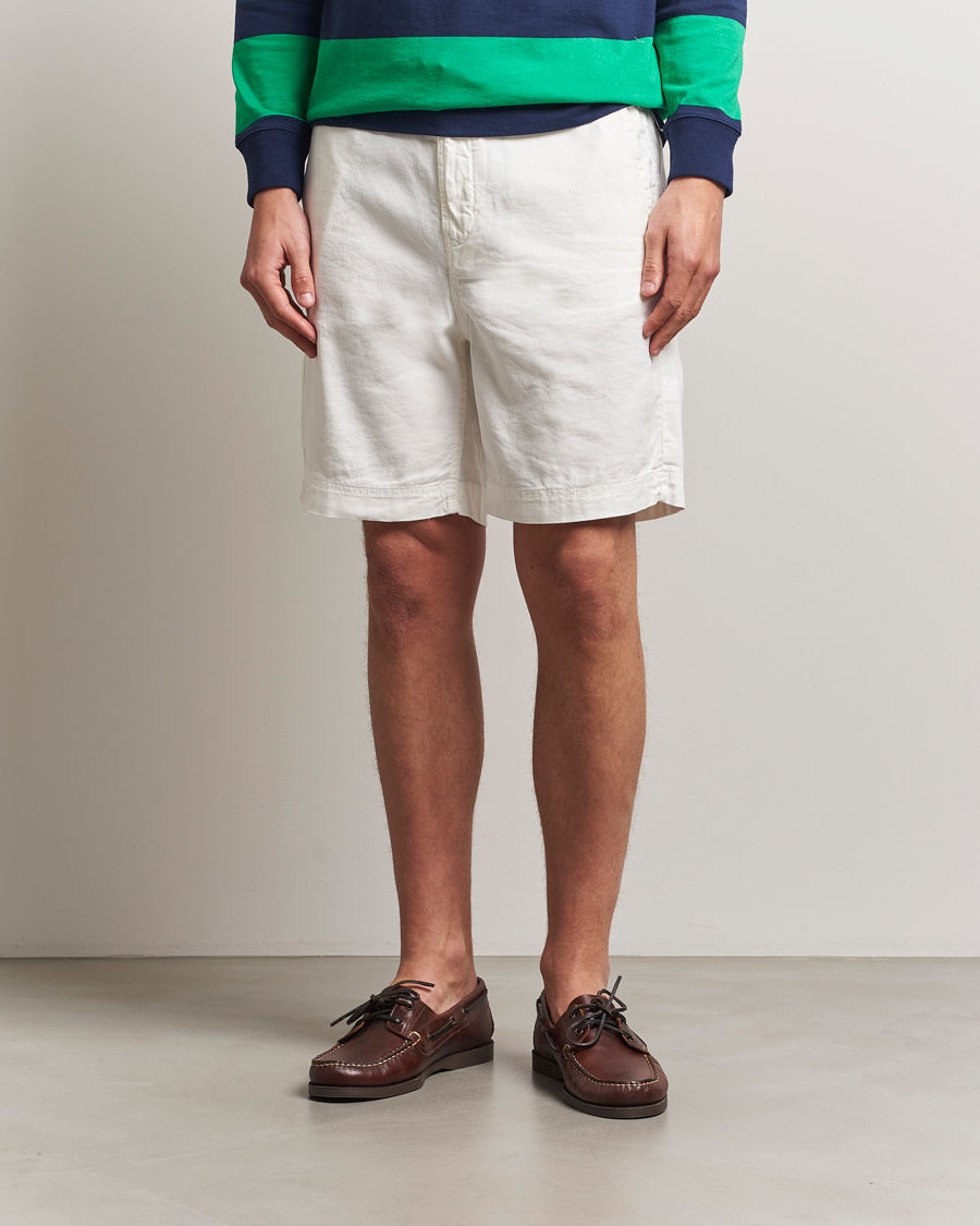 Herren | Shorts | Morris | Fenix Linen/Cotton Shorts Off White