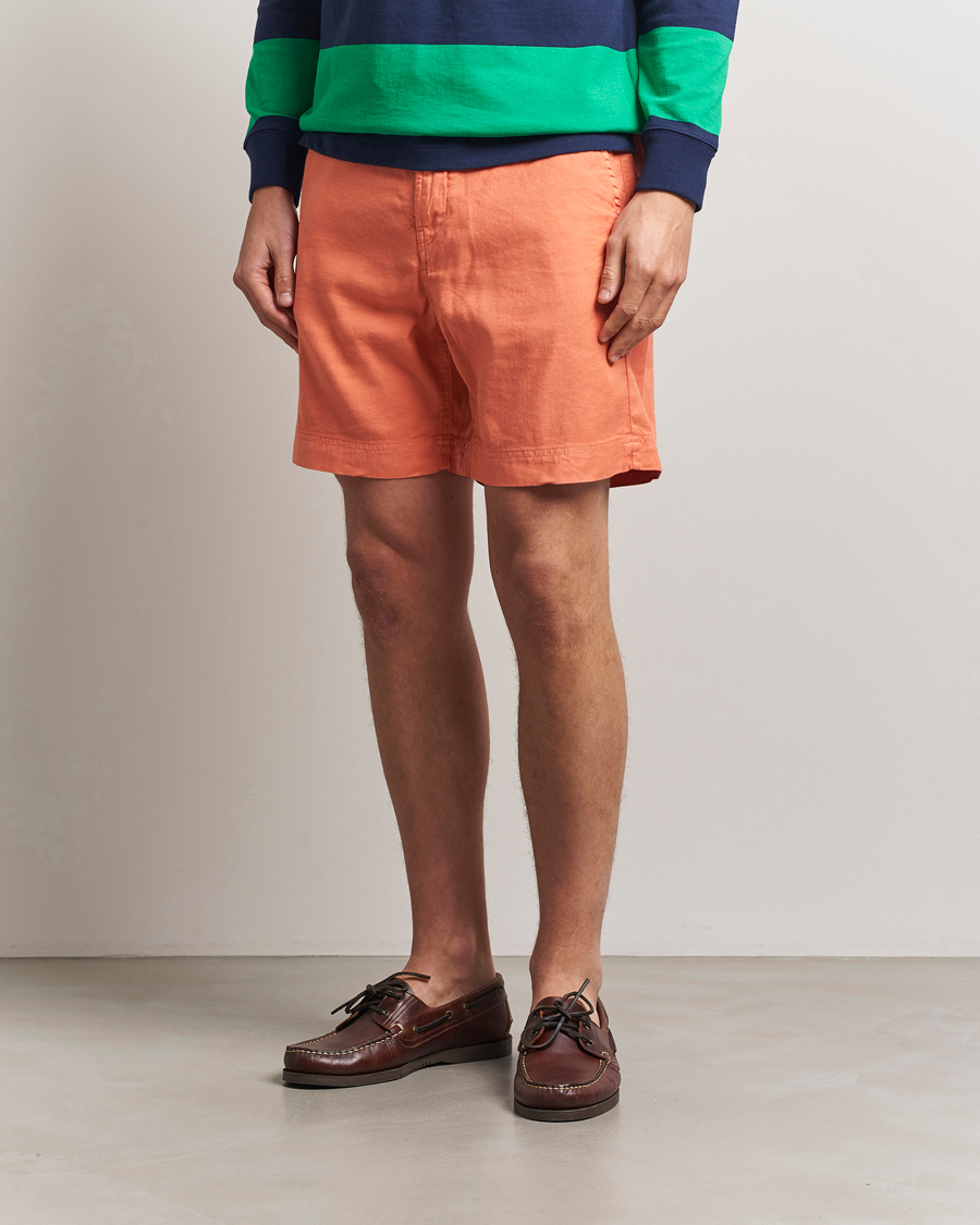 Herren | Shorts | Morris | Fenix Linen/Cotton Shorts Orange