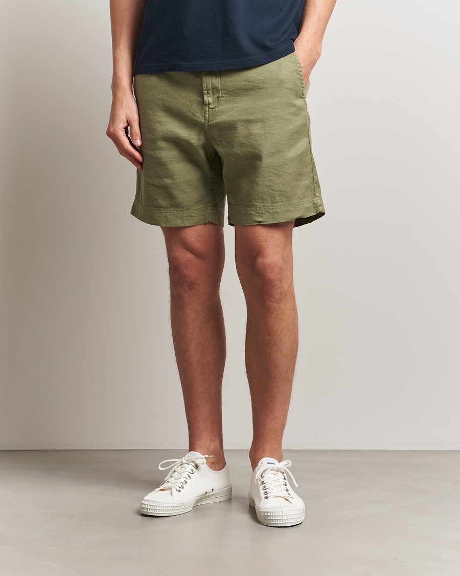 Herren | Shorts | Morris | Fenix Linen/Cotton Shorts Olive