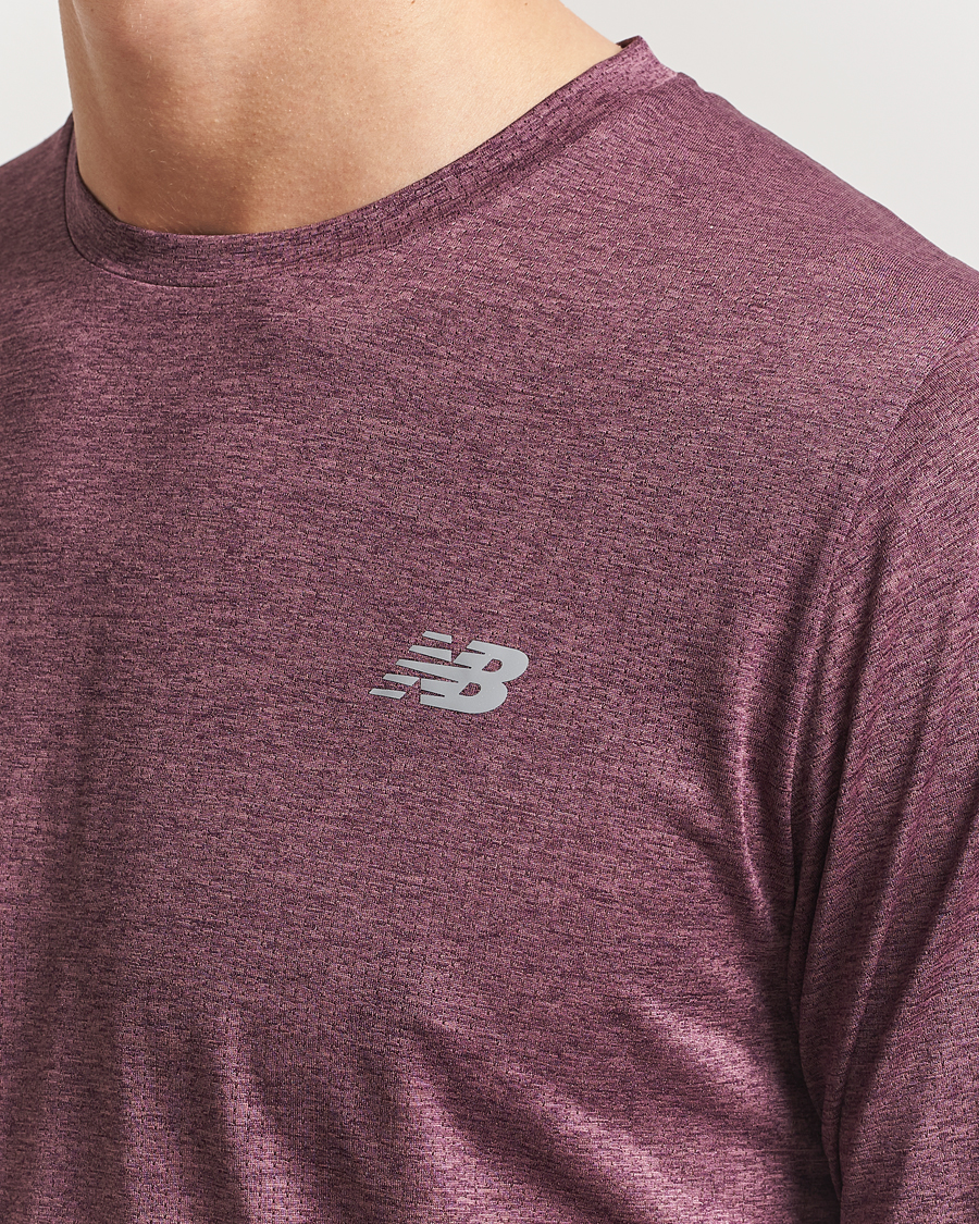 Herren | T-Shirts | New Balance Running | Athletics Run Long Sleeve T-Shirt Faded Plum