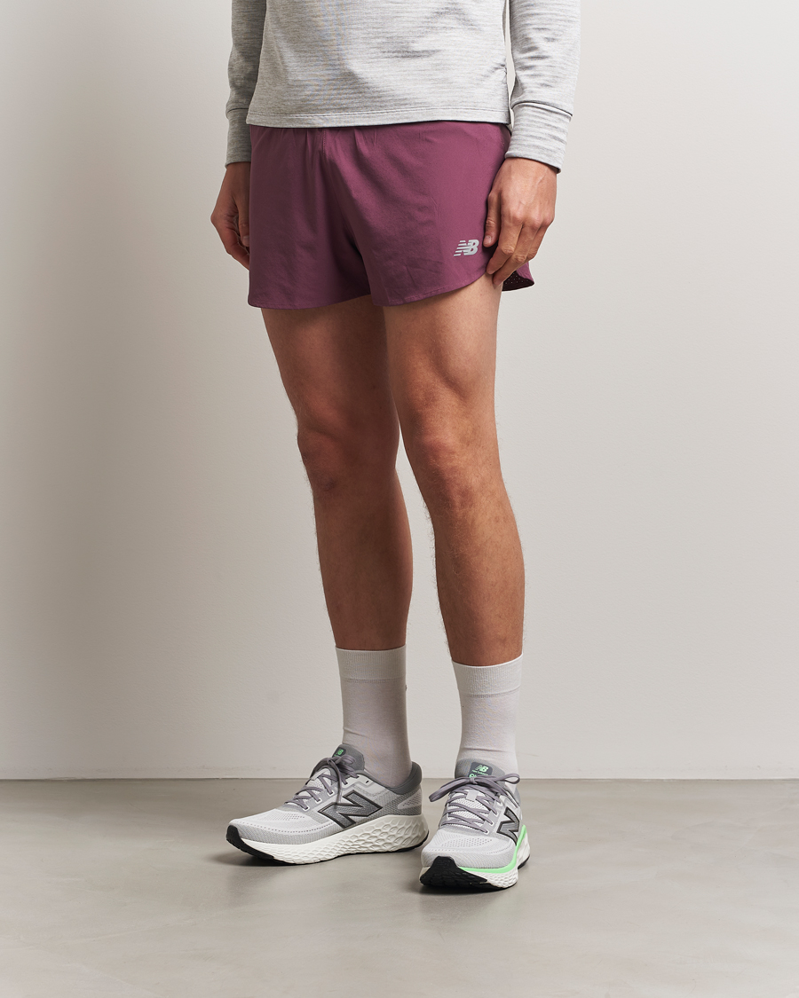 Herren | Shorts | New Balance Running | Split Shorts Faded Plum