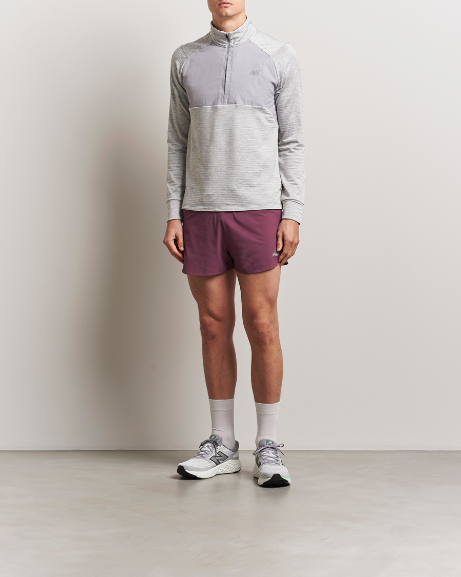 Herren | Pullover | New Balance Running | Heat Grid Half Zip Athletic Grey