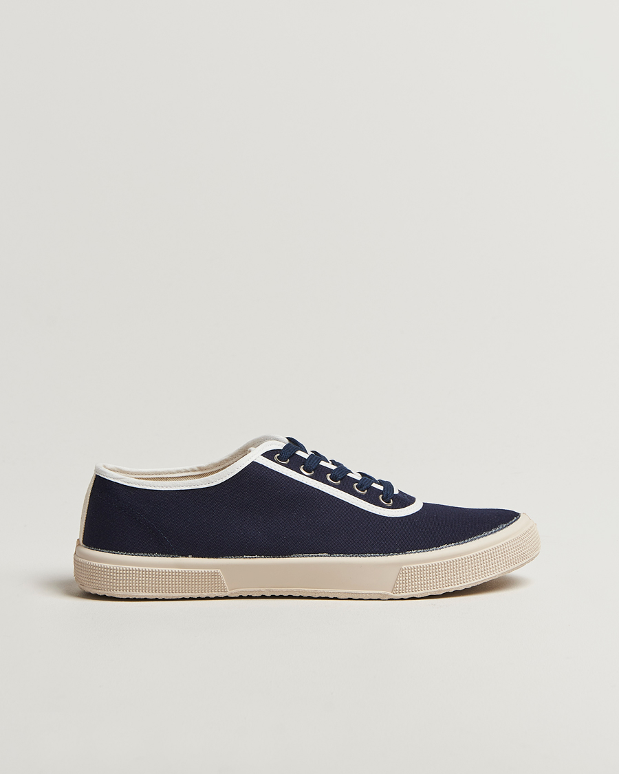 Herren | Novesta Cotton Deck Shoe Navy | Novesta | Cotton Deck Shoe Navy