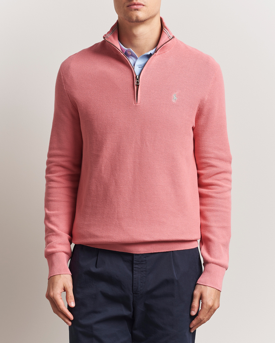 Herren | Pullover | Polo Ralph Lauren | Half Zip Cotton Pullover Desert Rose