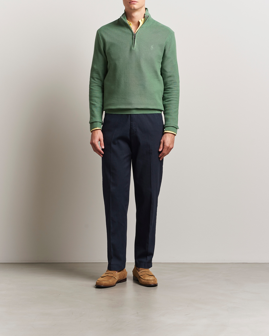 Herren | Pullover | Polo Ralph Lauren | Half Zip Cotton Pullover Fatigue