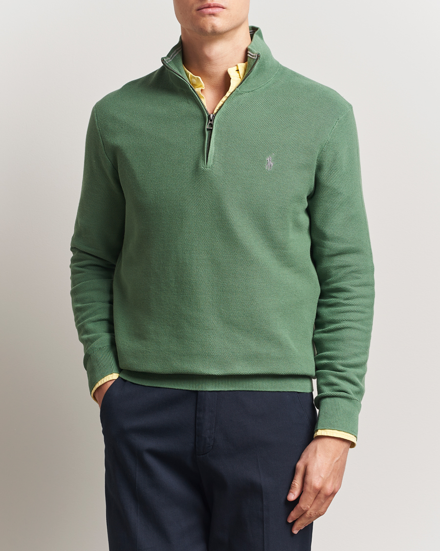 Herren | Pullover | Polo Ralph Lauren | Half Zip Cotton Pullover Fatigue