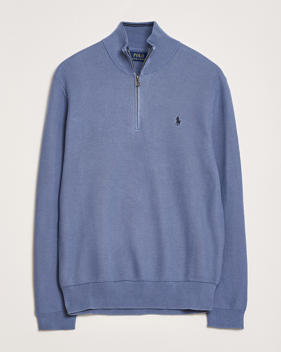 Herren | Pullover | Polo Ralph Lauren | Half Zip Cotton Pullover Capri Blue