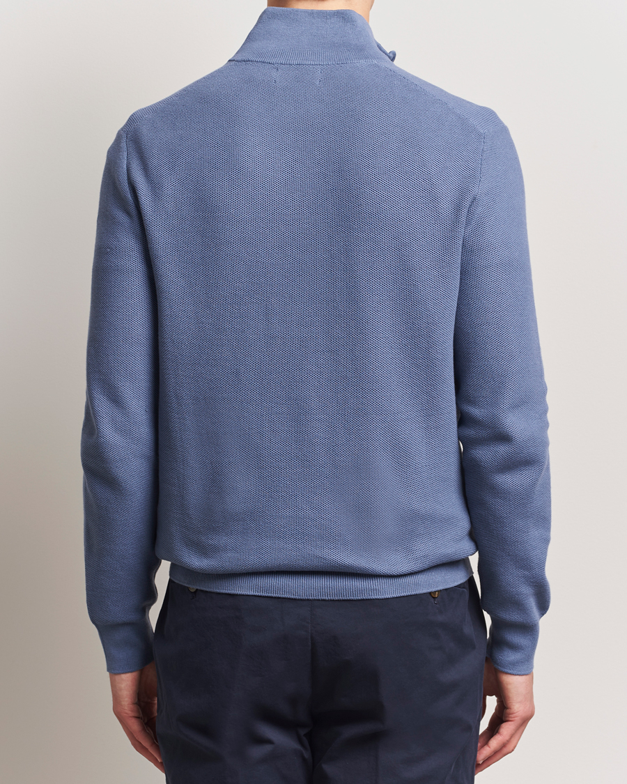 Herren | Pullover | Polo Ralph Lauren | Half Zip Cotton Pullover Capri Blue