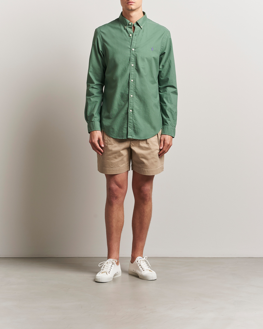 Herren | Hemden | Polo Ralph Lauren | Slim Fit Garment Dyed Oxford Shirt Fatigue