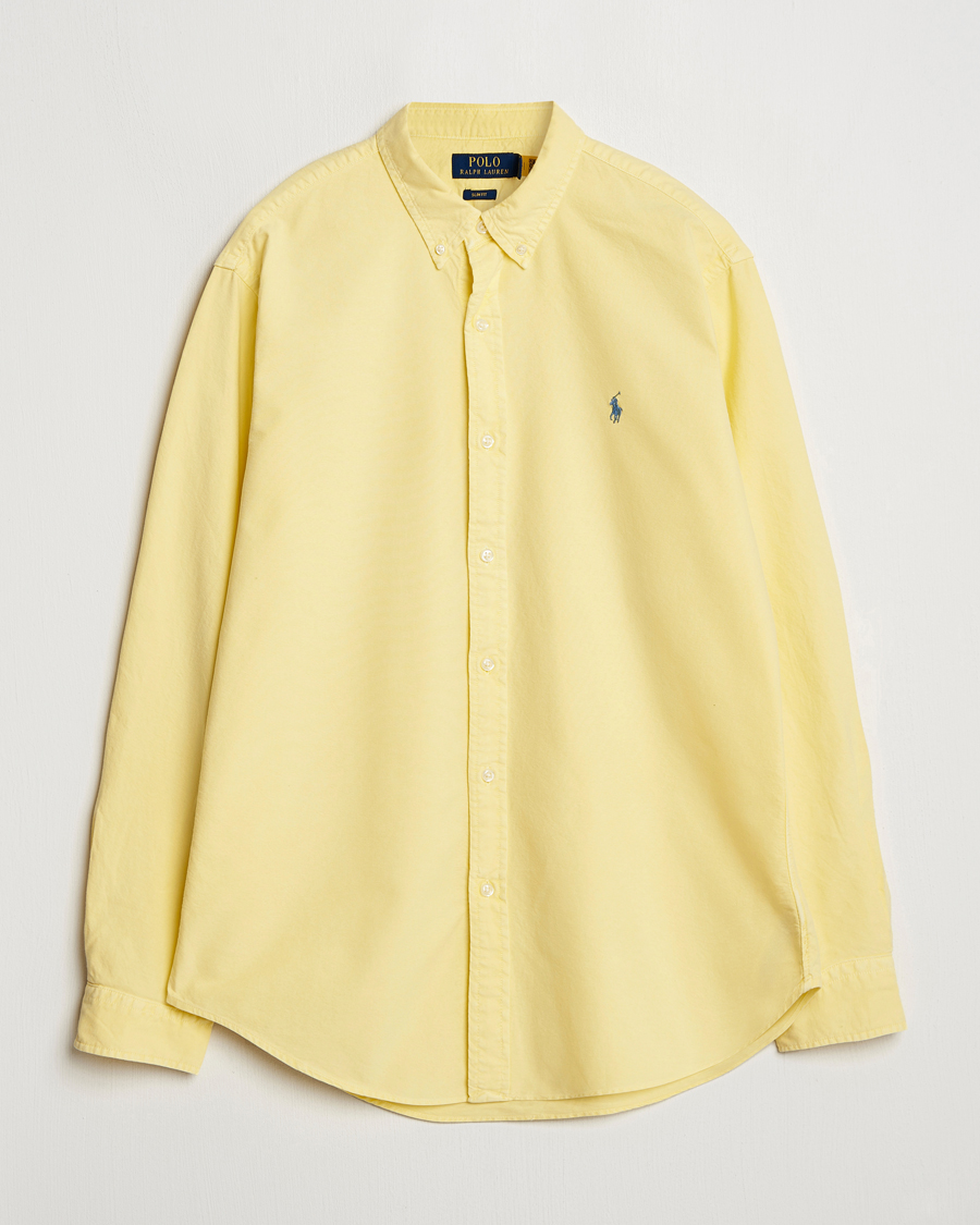 Herren | Hemden | Polo Ralph Lauren | Slim Fit Garment Dyed Oxford Shirt Wicket Yellow
