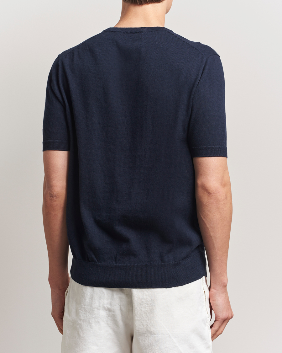 Herren | T-Shirts | Polo Ralph Lauren | Knitted Short Sleeve T-Shirt Hunter Navy