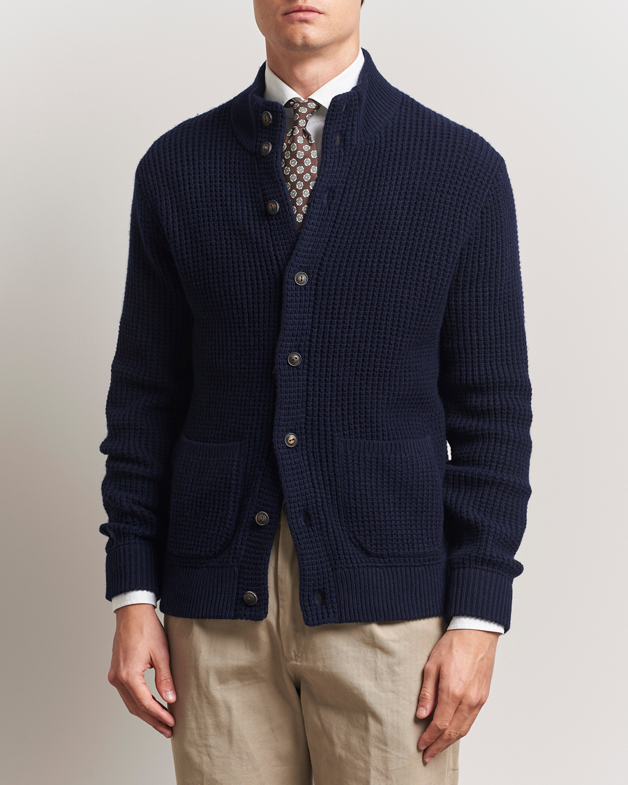 Herren | Pullover | Polo Ralph Lauren | Cotton/Wool Button Cardigan Hunter Navy