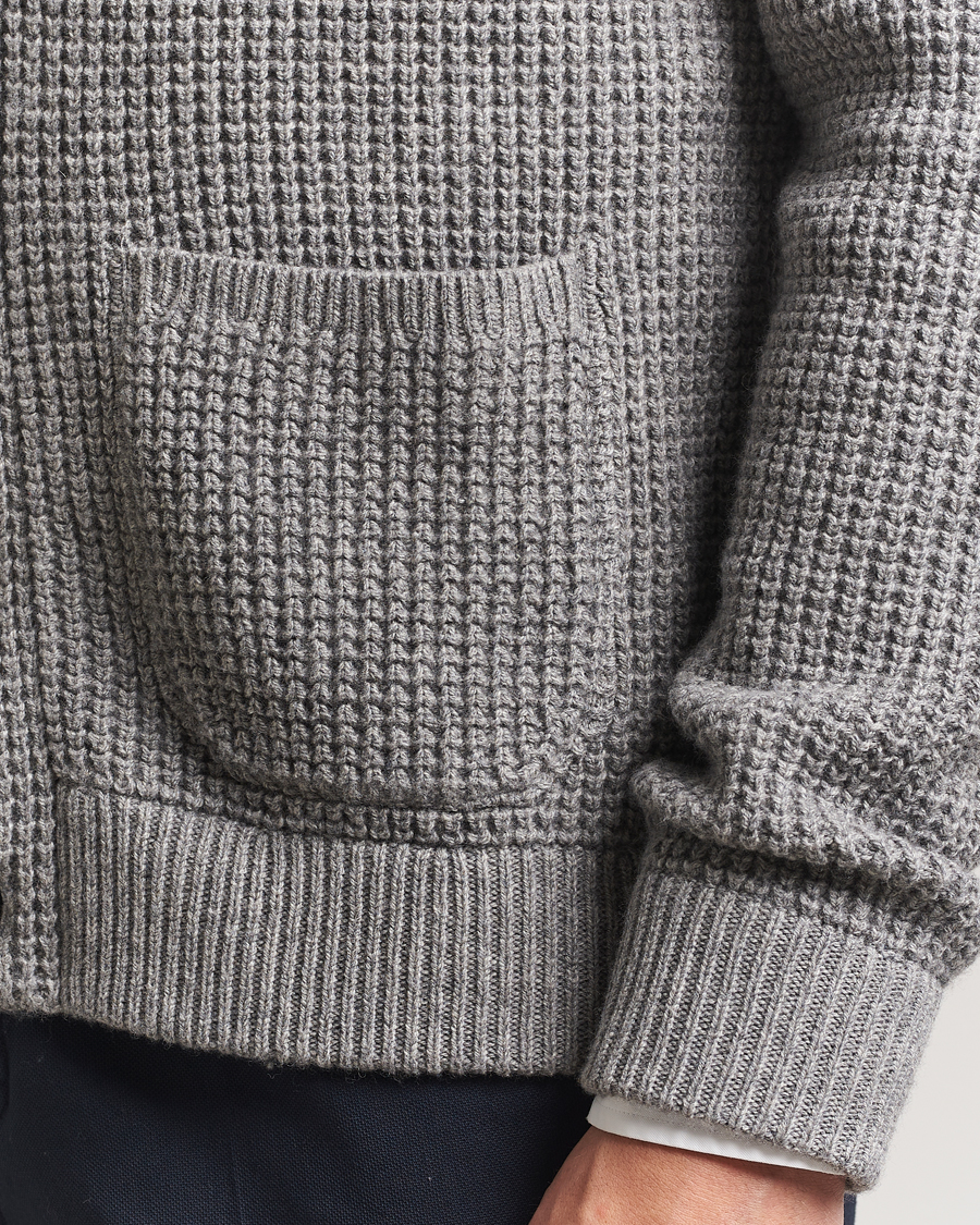 Herren | Pullover | Polo Ralph Lauren | Cotton/Wool Button Cardigan Fawn Grey Heather