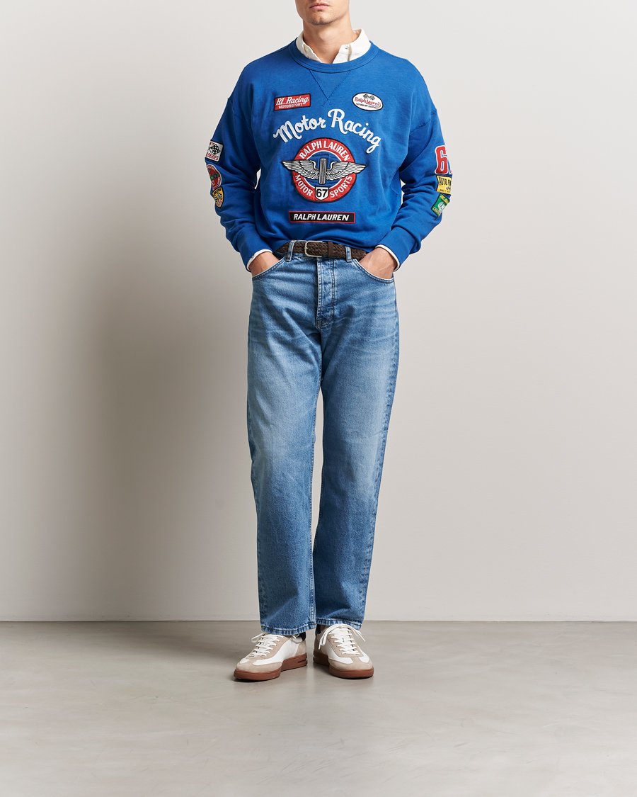 Herren | Pullover | Polo Ralph Lauren | Vintage Fleece Motor Racing Sweatshirt Heritage Blue