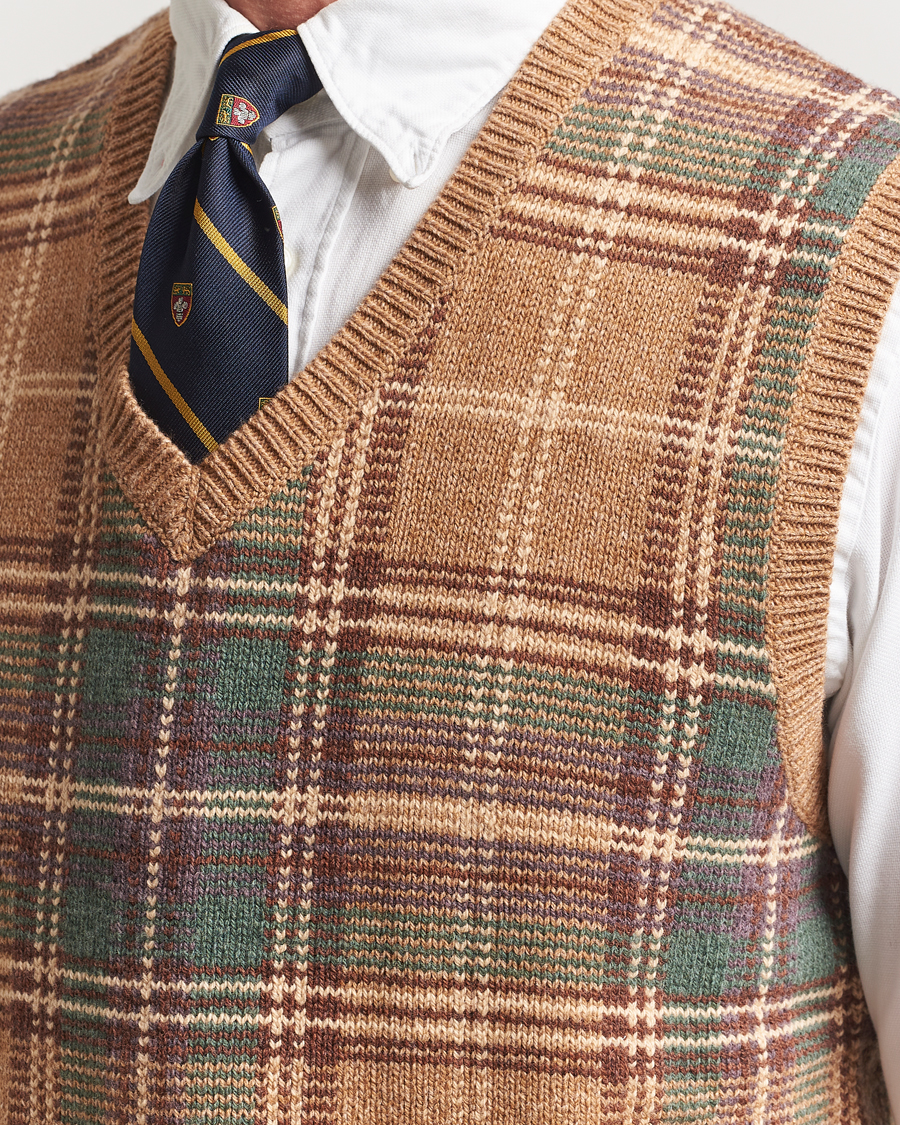 Herren | Pullover | Polo Ralph Lauren | Wool/Cotton Vest Tan Combo