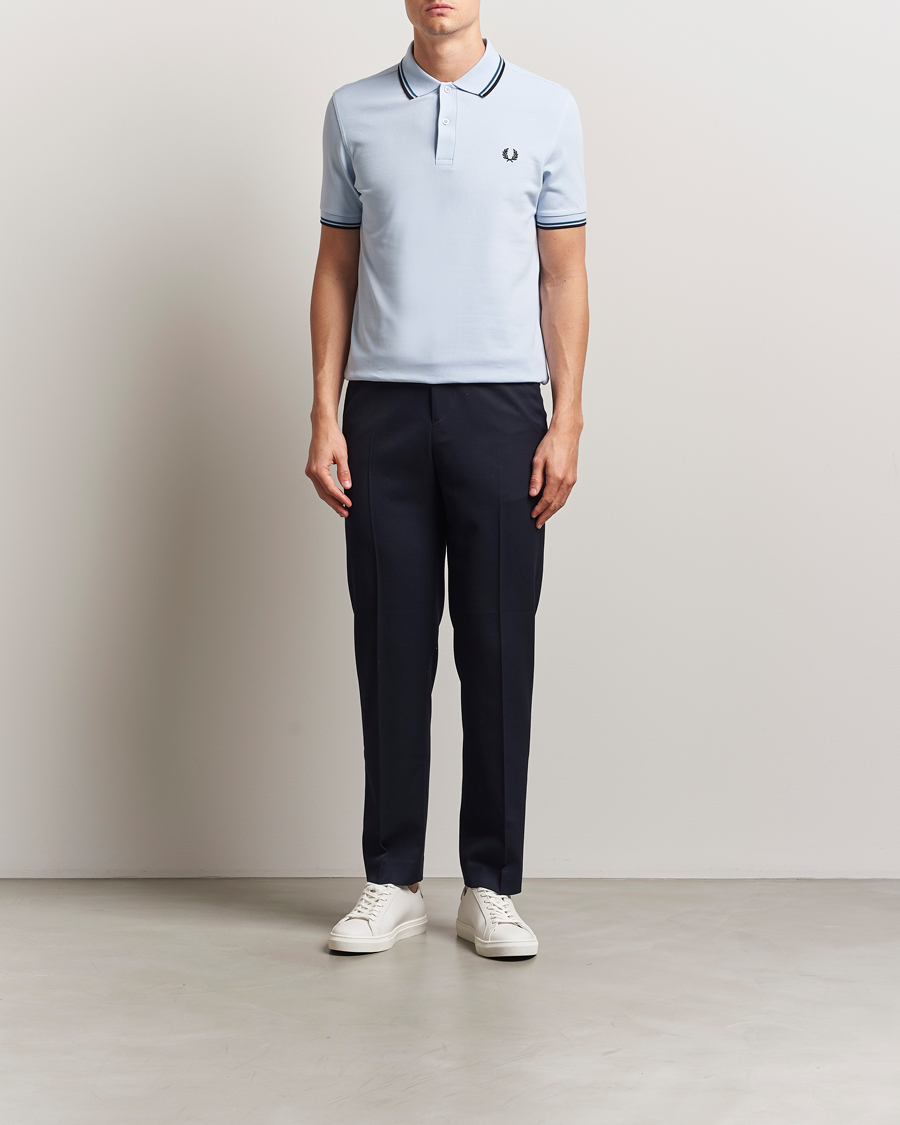 Herren | Poloshirts | Fred Perry | Twin Tipped Polo Shirt Light Smoke