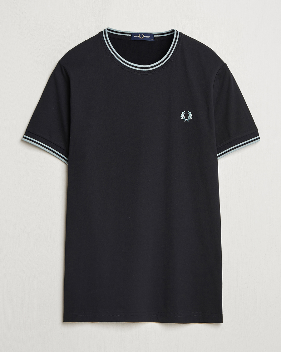 Herren | T-Shirts | Fred Perry | Twin Tipped T-Shirt Dark Navy
