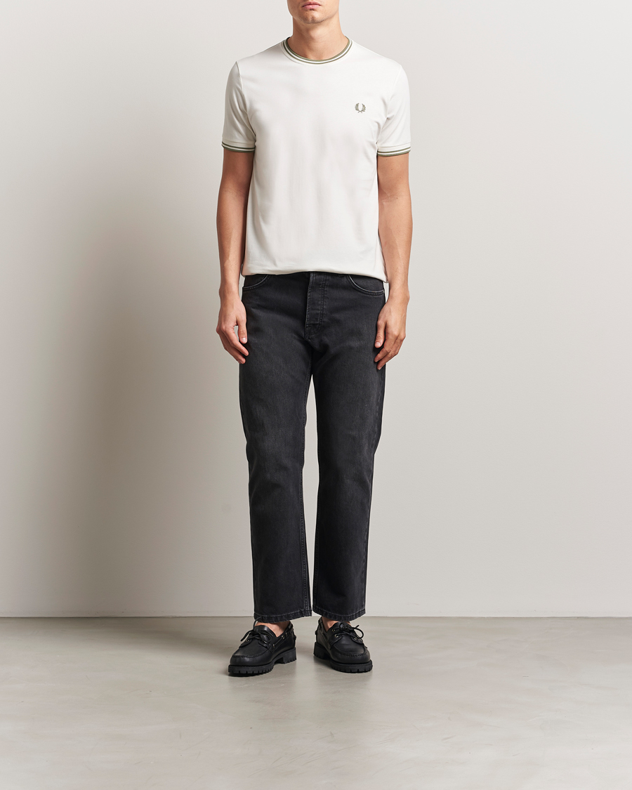 Herren | T-Shirts | Fred Perry | Twin Tipped T-Shirt Light Ecru
