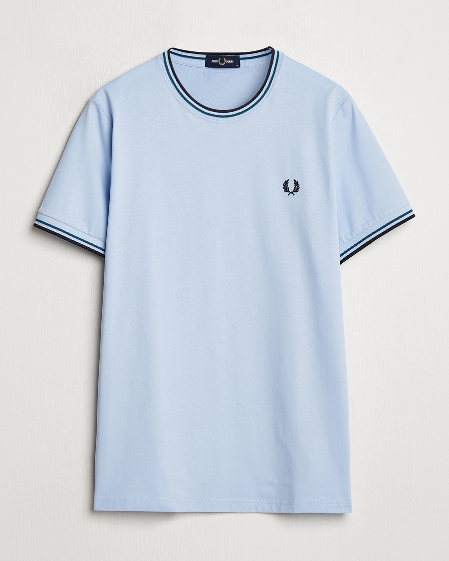 Herren | T-Shirts | Fred Perry | Twin Tipped T-Shirt Light Smoke