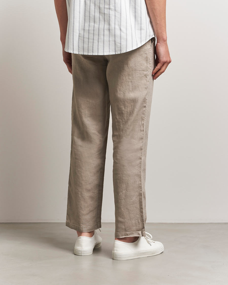 Herren | Hosen | Samsøe Samsøe | Jabari Linen Drawstring Trousers Greige